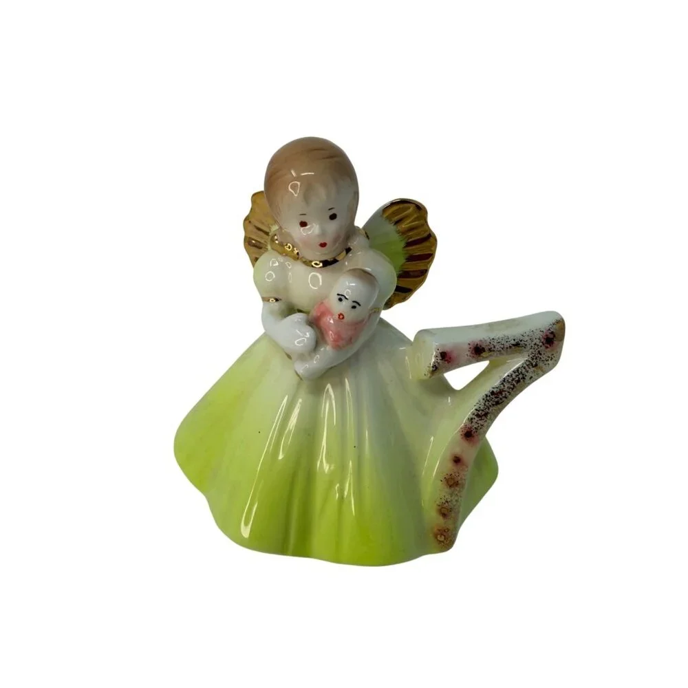 Vtg Josef Originals Birthday Girl Angel Figurine 7 Years Old 7th Birthday Gift